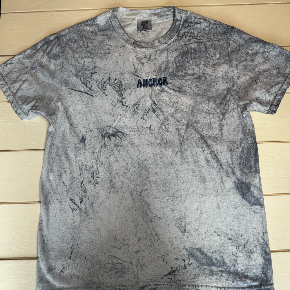 Comfort Colors Faith Based “Anchor” Embroidered Tie-Dye T-Shirt